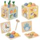 Tooky Toy Drewniana Wiosenna Kostka Edukacyjna 5w1 (TP551) 2