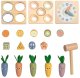 Tooky Toy Drewniana Wiosenna Kostka Edukacyjna 5w1 (TP551) 4