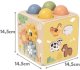 Tooky Toy Drewniana Wiosenna Kostka Edukacyjna 5w1 (TP551) 5