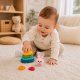 Woopie Baby Piramidka Sensoryczna Wieża Sorter Króliczek 6m+ (59332) 2