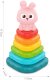 Woopie Baby Piramidka Sensoryczna Wieża Sorter Króliczek 6m+ (59332) 3
