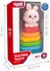 Woopie Baby Piramidka Sensoryczna Wieża Sorter Króliczek 6m+ (59332) 4
