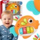 Woopie Baby Pianinko Interaktywne Rybka Organki Muzyczne Dźwięki Światło 18m+ (59141) 1