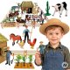 Figurka Woopie Duża Farma ze Zwierzętami 63 el. Figurki Zagroda Rolnicy Stajnia dla Dzieci (59905) 1