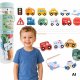 Woopie Green Drewniana Nawlekanka Transport 13 el. (59646) 1