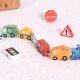 Woopie Green Drewniana Nawlekanka Transport 13 el. (59646) 5