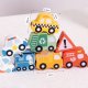 Woopie Green Drewniana Nawlekanka Transport 13 el. (59646) 6