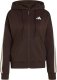 Adidas Bluza damska Essentials 3-Stripes Full-Zip Fleece Hoodie brązowa KX0784 XS 2