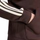 Adidas Bluza damska Essentials 3-Stripes Full-Zip Fleece Hoodie brązowa KX0784 XS 4