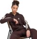 Adidas Bluza damska Essentials 3-Stripes Full-Zip Fleece Hoodie brązowa KX0784 XS 5