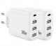 Ładowarka CREAPICO 35W 4 porty USB C i A Szybkie Ładowanie Zestaw 2 sztuki 1