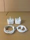 Ładowarka Lightning USB-C do Apple biała kabel i Wtyczka UK 2 sztuki 2