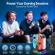 Stacja ładująca do kontrolera Nintendo Switch z oświetleniem RGB Joy-Con 5