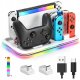 Stacja dokująca do ładowania kontrolera Switch z 4 portami Joy-Con biała 1