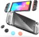Transparentne etui ochronne na konsole Nintendo Switch 2 z dwoma gripami 5
