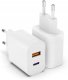 Ładowarka Zestaw 2 ładowarek do iPhone 20W białe USB USB-C 1