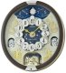 Seiko Zegar ścienny QXM622B melodie westminster ruchome cyfry kryształki 40x43,5 cm 1