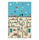 LeanToys Mata Do Raczkowania Piankowa Składana Dwustronna Droga Misie 120x180 cm 2