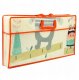 LeanToys Mata edukacyjna do raczkowania piankowa składana dwustronna pandy 180x150cm 4