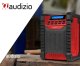 Radio budowlane Audizio Temi DAB+/FM 100W z akumulatorem czerwone one size 2