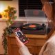 Gramofon Audizio Z głośnikami Akron - ciemne drewno one size 16