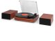 Gramofon Audizio Z głośnikami Akron - drewno wiśniowe one size 1
