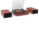 Gramofon Audizio Z głośnikami Akron - drewno wiśniowe one size 2