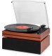 Gramofon Audizio Z głośnikami Akron - drewno wiśniowe one size 5