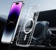 krainaGSM Etui Do Iphone 14 Pro Wzmacniane Do Magsafe Anti Shock Clear Case + Szkło 6