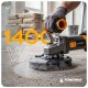 Szlifierka Powermat Frezarka do betonu z odciągiem 1400W 125MM z regulacją + tarcza 9