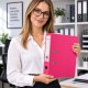 Segregator Lean Na Dokumenty A4/80mm Okucie Mechanizm Dźwigniowy Różowy Edukamp (31018) 3