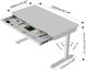 Biurko Triadyn Nowe Biurko WorkBase D 1206 elektryczna regulacja wysokości 120x60cm z szufladą białe 3