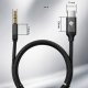 Adapter AV PROOVE Adapter przejściówka kabel USB C USB-C mini Jack 3,5mm AUX Audio 1m 100cm 2