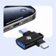 Adapter USB Ugreen Adapter przejściówka z USB A USB-A 3.0 do USB C USB-C Lightning 2w1 OTG 4