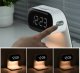 Lampka biurkowa ELECTRONICA 4U Lampka nocna LED stołowa na biurko ładowarka indukcyjna Qi 15W zegar budzik 8