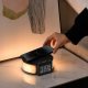 Lampa stołowa ELECTRONICA 4U Zegar budzik Lampka nocna LED stołowa ładowarka indukcyjna Qi 15W RGB 13