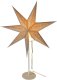 Lampa stołowa Koopman Lampka stojąca gwiazda dekoracyjna 65cm E 14 srebrna 1