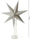 Lampa stołowa Koopman Lampka stojąca gwiazda dekoracyjna 65cm E 14 srebrna 4