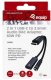 Adapter USB Equip USB-C-> 3-Pin 3.5mm St/Bu DAC 0.12m czarny (133470) 3