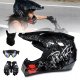 PRO-BIKER Zestaw dziedzięcy kask crossowy Enduro + gogle + rękawice + maska BRADERS (18914346251) 3