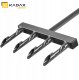 Kadax Aerator rurkowy ręczny 36cm kolce widły napowierzania trawnika piaskowanie 6