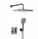 Zestaw prysznicowy KFA Termostatyczny podtynkowy OneClick Malaga PVD Gun Metal Grey 5759-530-61 1