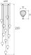 Lampa wisząca MAXlight LED PALLONCINI 11 66 W P0526D 2
