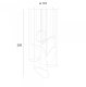 Lampa wisząca MAXlight LED Empire Złota 121 W P0635D 4