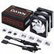 Wentylator AsiaHorse DAWN Pro ARGB Reverse Czarny 3-pack 12