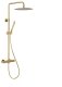 Zestaw prysznicowy momali Deszczownia premium z baterią natryskową termostatyczną KFA Moza 5736-920-39, Brushed Light Gold PVD 1