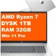 Laptop HP 17-cp3004na / C1LL4EA / Ryzen 7 / 32GB / 1TB / AMD Radeon / FullHD / Win 11 Pro / Srebrny 1