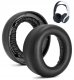Tradebit Gąbki Pady do nauszników SONY PS5 Wireless PULSE 3D proteinowa skóra czarne (7673) 2
