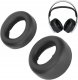 Tradebit Gąbki Pady do nauszników SONY PS5 Wireless PULSE 3D proteinowa skóra czarne (7673) 3