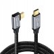 Kabel USB Tradebit Kątowy USB-C USB-C 3.1 Power Delivery 100W QC 4.0 5A 3M (8189) 2